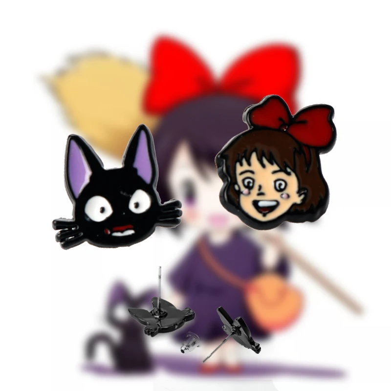 Kiki’s Delivery Service Jiji Anime Ear Studs Kawaii Store