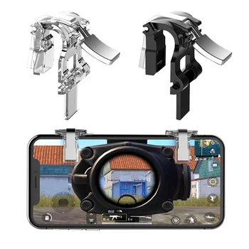 

S4 PUBG Game Controller Gamepad Metal Trigger Fast Shooting Button Aim Key L1 R1 Joystick Gamepad For IOS Android Mobile Phone