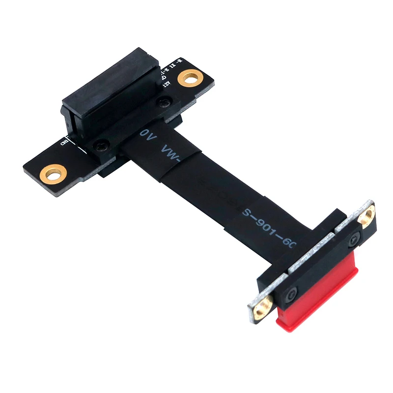 Pcie-cabo de Extensão x1 Riser Ângulo Reto de 90 Graus Pcie 3.0x1 para x1 Cabo de Extensão de 8gbps Pci Express 1x Riser Extensor de Fita de Cartão - Imagem 3