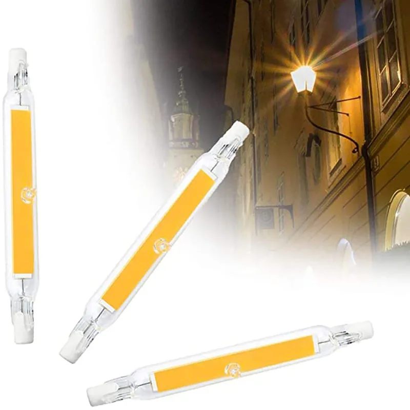 Сверхъярсветодиодный светодиодная стеклянная трубка R7s COB 78 мм 118 ...