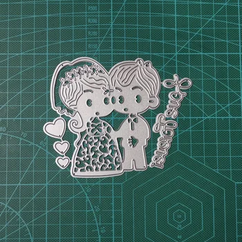 

Love Forever Cutting Dies Wedding Metal Cutting Dies Stencils Die Cut for DIY Scrapbooking Album Paper Card Embossing