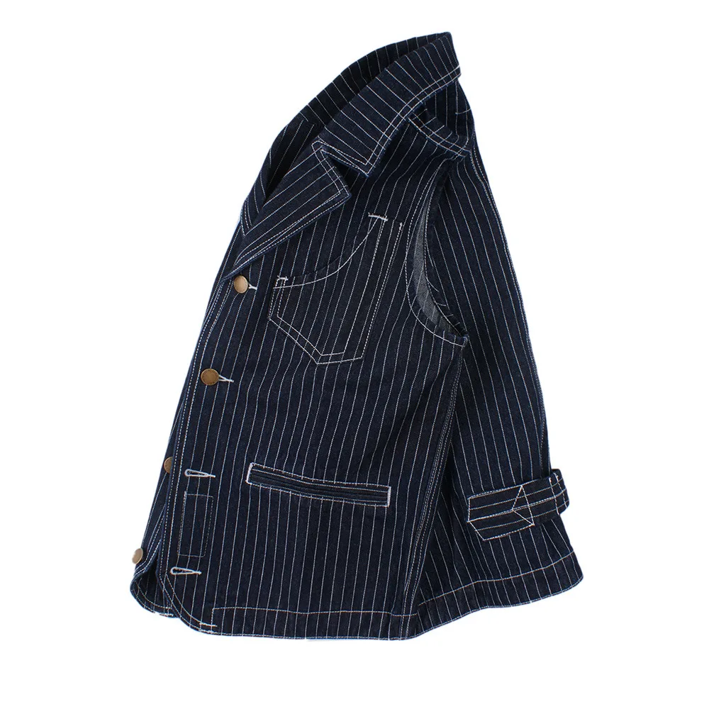 Hunting vest Men's Striped Denim Vest for Hunting Outdoor