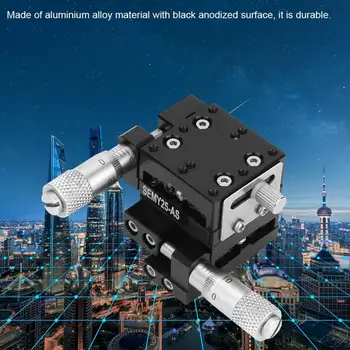 

SEMY25-AS XY Micrometer Manual Fine-tuning Cross Roller Accuracy Linear Stages 25*25*30mm Linear Guide Rail