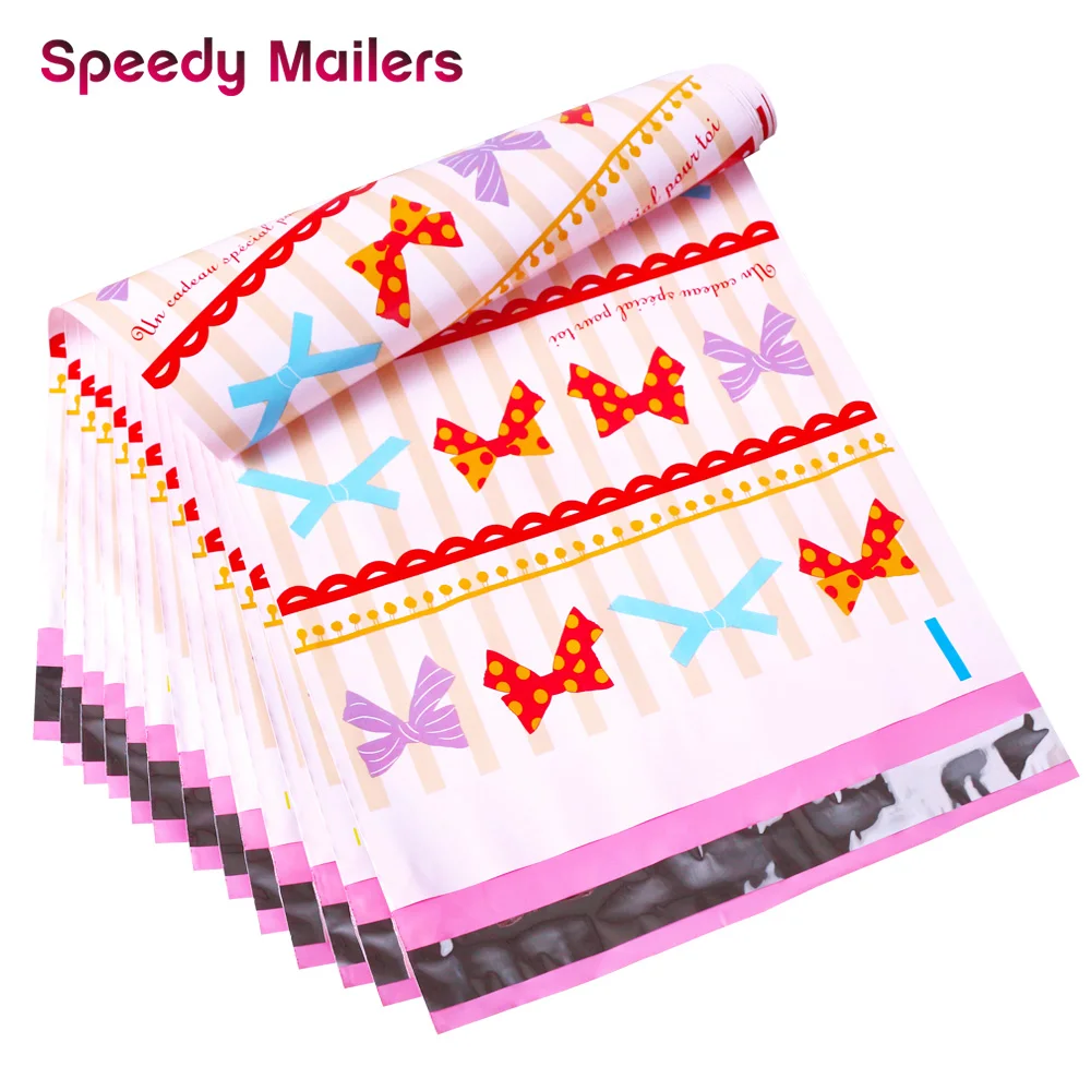 Speedy Mailers 24 Design Colorful Poly Mailer Creative Printing Poly Mailer Self Seal Plastic Packing Envelope Bags 10PCS/Pack