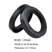 

5/10 Pcs NBR Nitrile Rubber TC Skeleton Oil Seal Gasket O Ring 20x26x4/5 20x27x7 20x36x7/10 21x40x7 /10 21x35x7 21x32x7mm