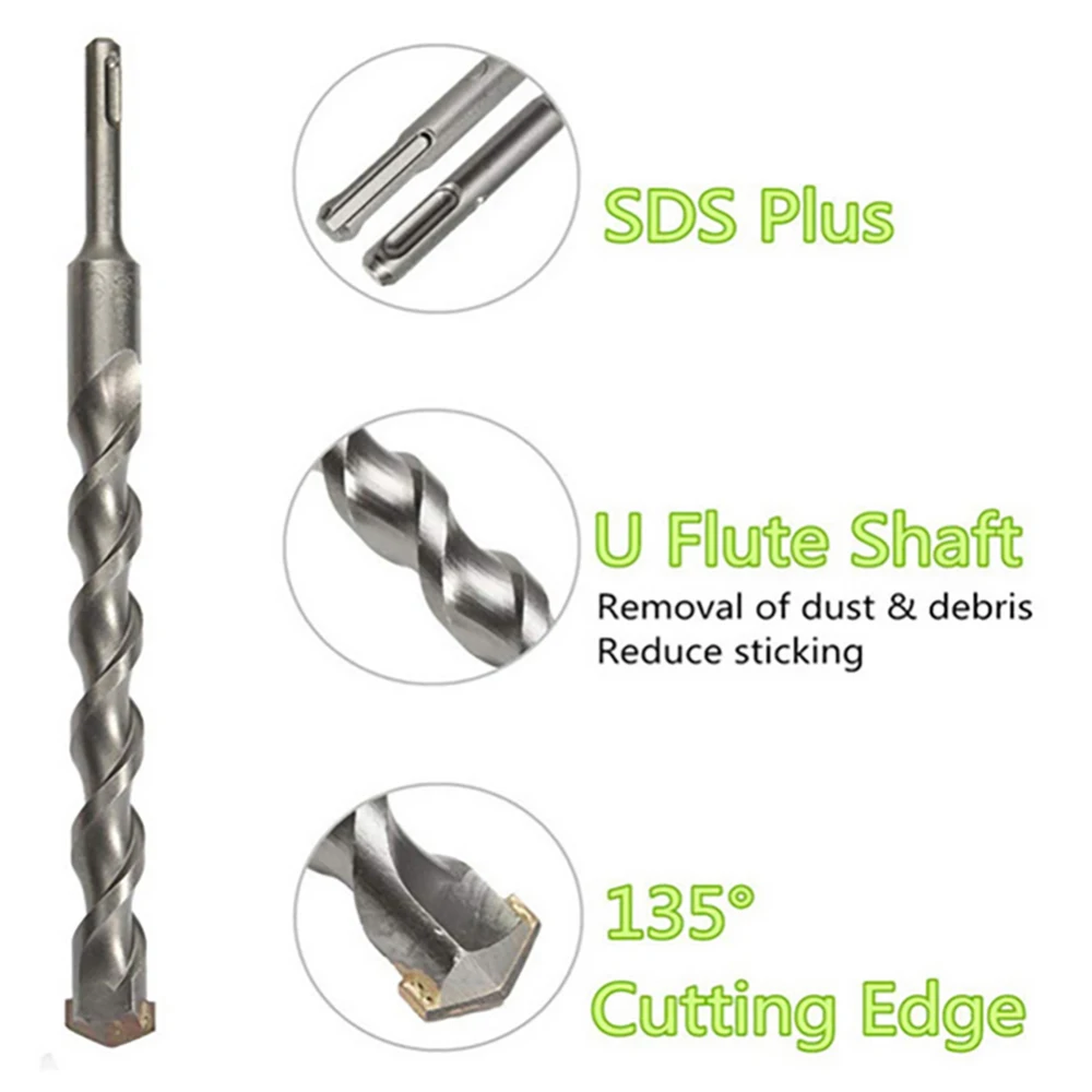 High Quality 280mm Tungsten Carbide Tip Hammer Drill Sds Plus Masonry Hammer Twist Drill Bit 10mm For Masonry High Quality 280mm Tungsten Carbide Tip Hammer Drill Sds Plus Masonry Hammer Twist Drill Bit 10mm For Masonry