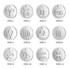 10pcs/lot Sun Star DIY Charms Wholesale 100% Stainless Steel Snowflake Moon Pendant 12 Constellation Zodiac Sign Jewelry Charm ► Photo 3/6