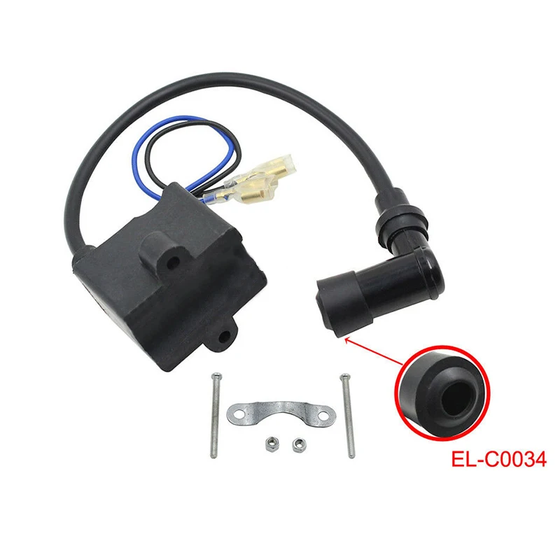 

For 50cc 60cc 66cc 80cc Electric Bicycle Ignition Coil Set With Long Screw Nuts