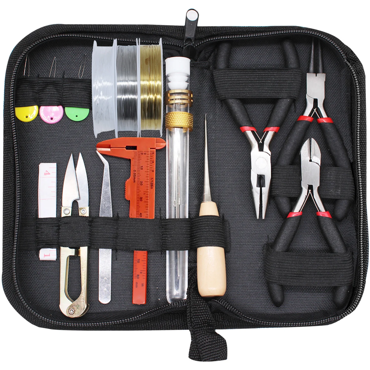 Jewelry Making Tools Kit Includes Pliers for Repairing Jewelry and Beading