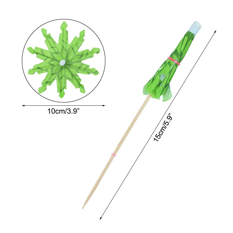 20-50pcs Multi Coloured Paper Cocktail Umbrellas Mini Coconut Tree Party Drink Accessories Picks Tropical Hawaii Party Supplies