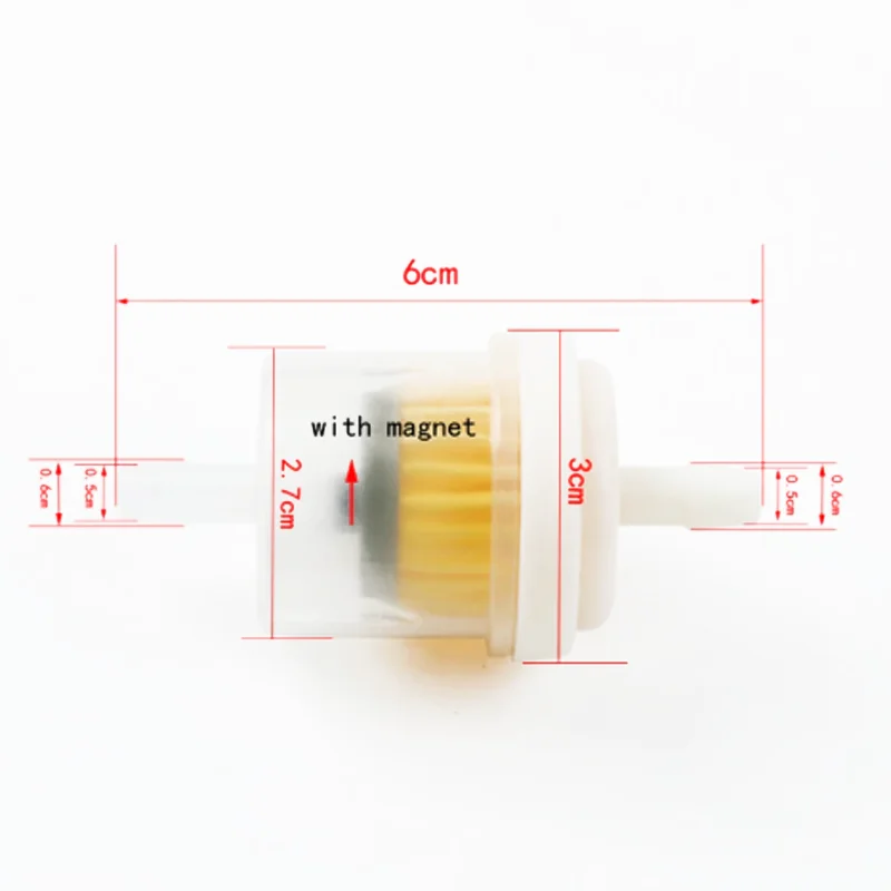 Motorcycle plastic Fuel Filter Gasoline Filters + Petrol Fuel Line Hose + Oil switch + Tubing Spring Clips Moto Scooter Dirt Bike motorcycle fuel filter fuel taps oil switch