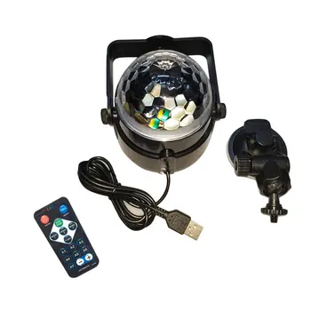 

USB RGB LED Disco Ball DJ Party Light Effect Remote Sound Activated Strobe Gift