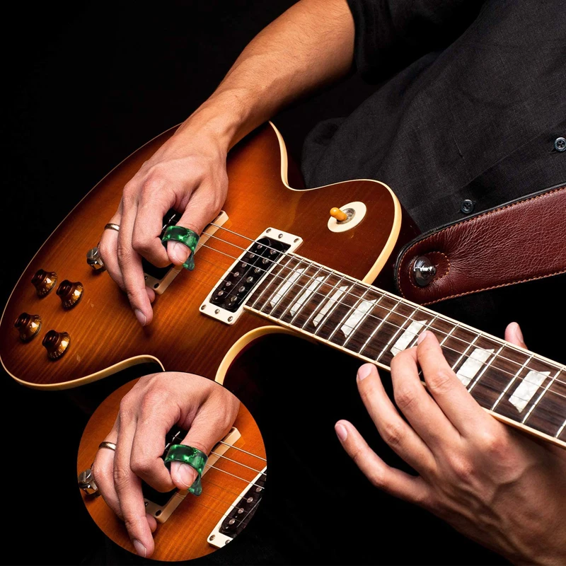 Thumb Finger Picks plettro durevole plettro per chitarra elettrica acustica spessore basso plettri piatti alta qualità 1.2mm