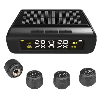 

Solar Power Digital Car Tyre Pressure Monitor LCD Display Monitoring System Auto