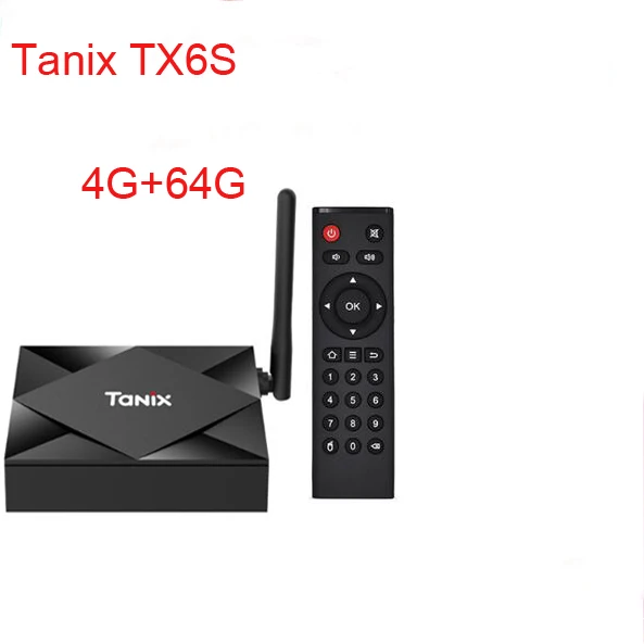 Предпродажа Tanix TX6S Android 10,0 ТВ приставка Allwinner H616 4G ram 32GB 64GB rom 2,4G/5 GHz Wifi Bluetooth H.265 Youtube телеприставка - Цвет: 4G 64G