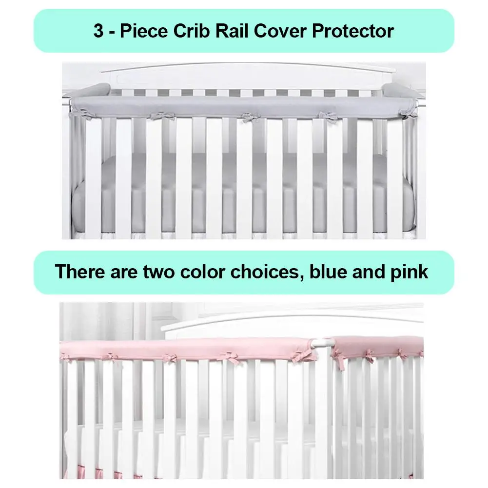 Berço do bebê Rail Cover Protector Set,