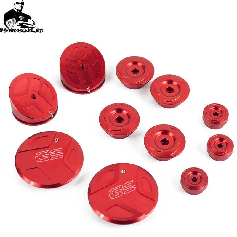 CNC Motorcycle Frame Caps Set Frame Hole Cover Plug For BMW R 1200GS R1200GS/LC Adv. R 1200RT LC R1250GS/ Adventure R1250RT