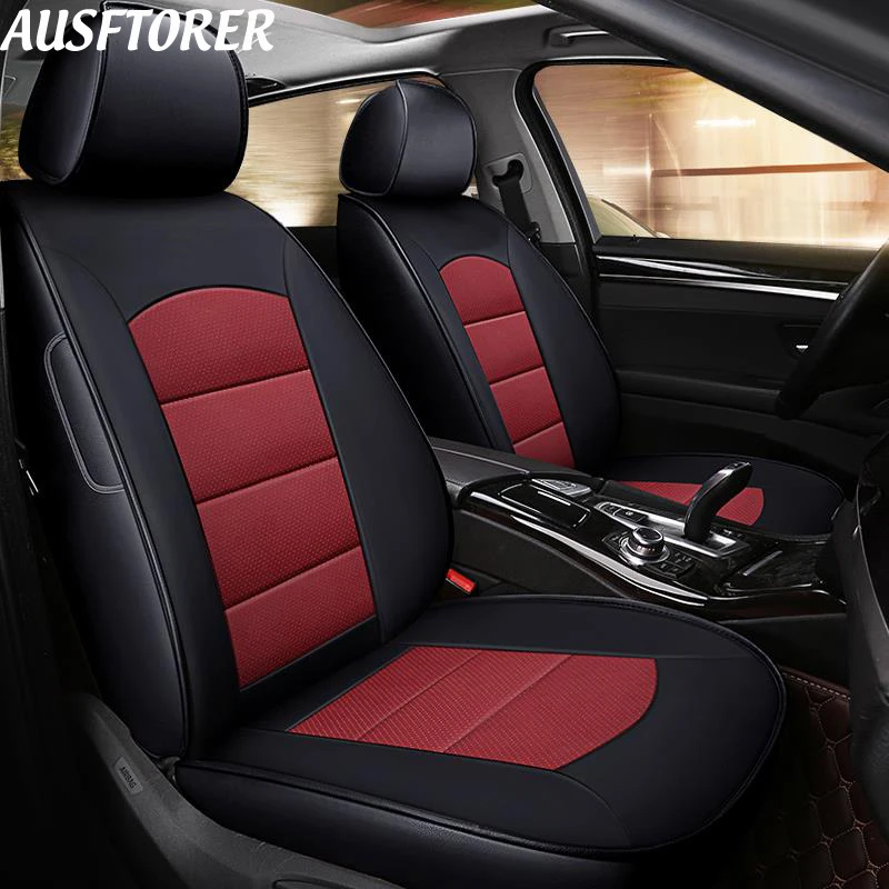 AUSFTORER чехлы для сидений из воловьей кожи Mercedes Benz GLE 300 320 350 400 450 комплекты чехлов