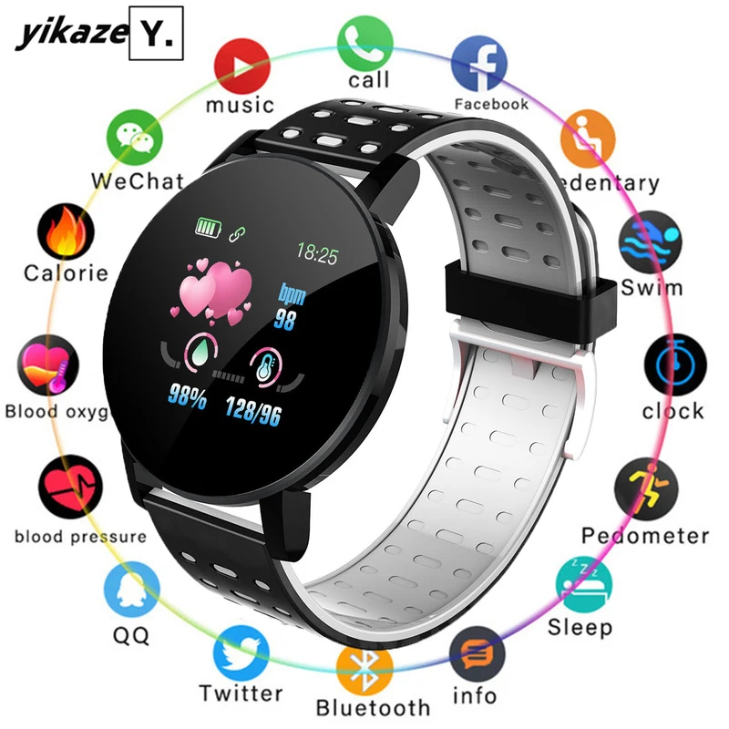2020 Bluetooth Smartwatch Men Blood Pressure Women Sport Heart Rate FitenessTracker Bracelet For Android IOS Smart Watch Round|Smart Watches| - AliExpress