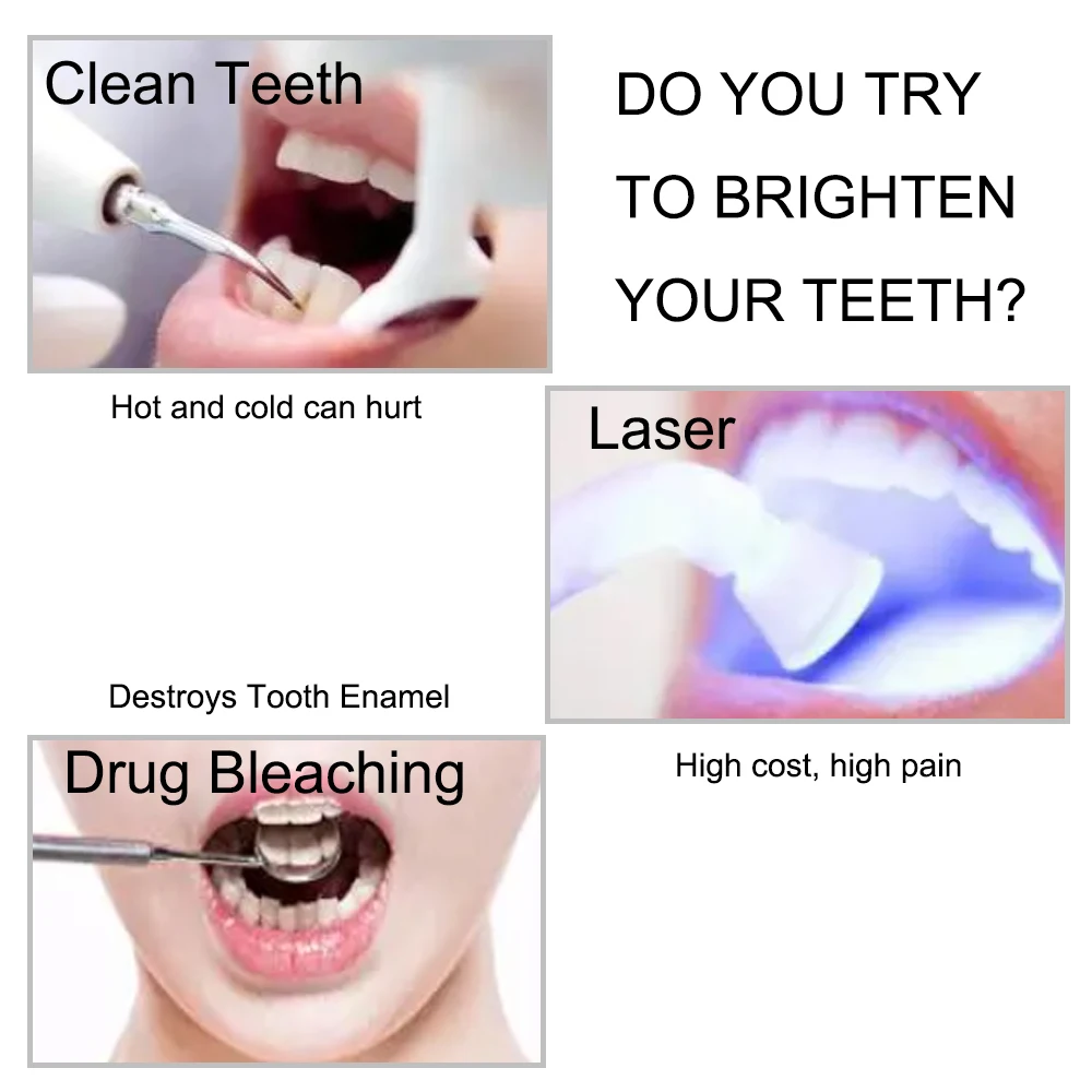 Teeth Whitening Powder Teeth Whitening Strips Teeth Whitening Essence Powder Clean Oral Hygiene Whiten Teeth Remove Plaque Stains Fresh Breath Oral Hygiene Dental Tools
