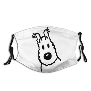 

Non-Disposable Face Mask The Adventures of Tintin Dustproof Mask Protection Cover Respirator Mouth Muffle