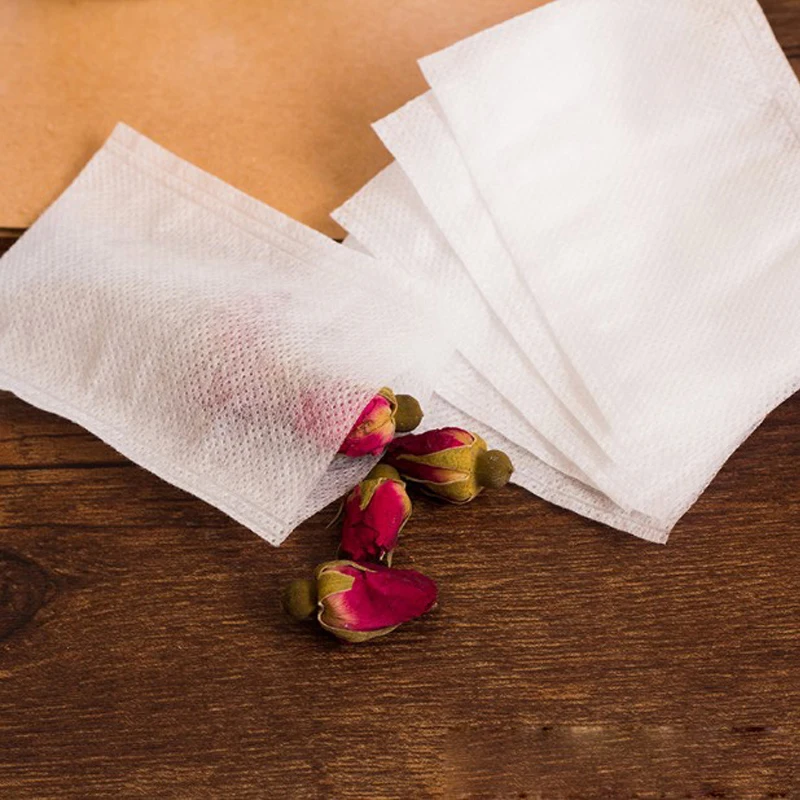 

Non-Woven Fabric Empty Tea Bags Heat Sealing Filter for Plant Powders Flavor Boil Spices 100pcs/Lot