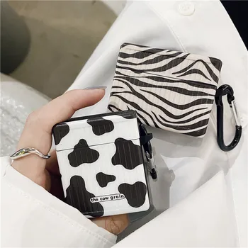 

Zebra Pattern Cow Print Earphone Case for Airpods 1 2 Wireless Bluetooth Earphone Cover for Airpods Pro Protection Soft TPU Capa