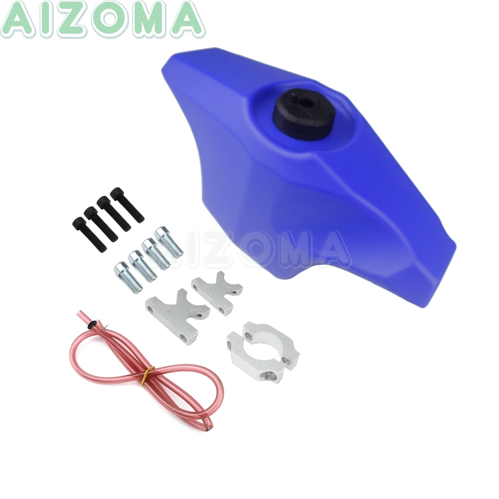 Racing Dirt Bike 22/28mm Handlebar Gas Tanks For YAMAHA HONDA SUZUKI KTM XCF SX Motocross 0.6 Gal Front Auxiliary Oil Fuel Tank