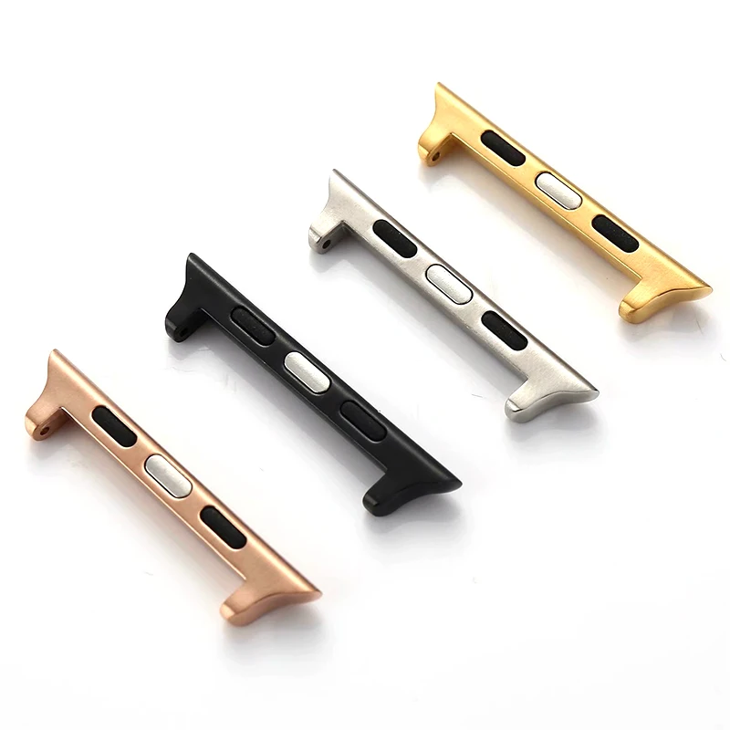 

Connector adapter for Apple Watch band apple watch 4 3 5 iwatch bracelet 42mm / 38mm 44mm / 40mm seamless aluminum Linker 4/3/2
