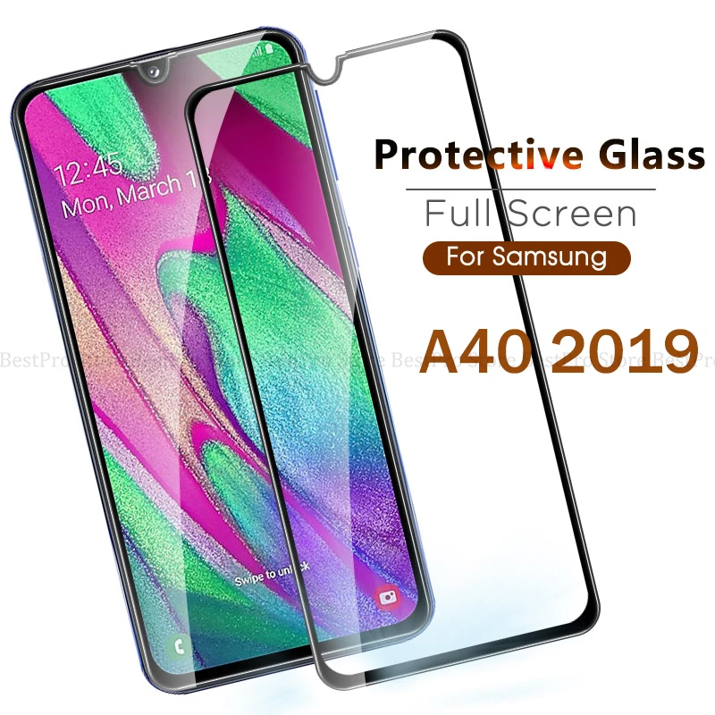 3D полный чехол для samsung A40 протектор экрана закаленное стекло на samsung Galaxy a40 a 40 40a a405f 5,9 дюймов Чехол пленка сумка