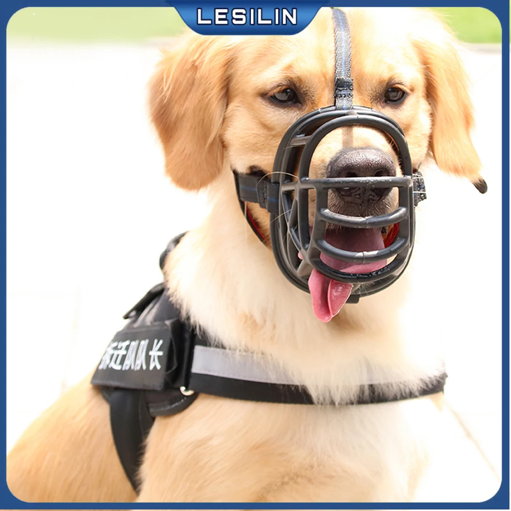 Comfy Soft Silicone Pet All Size Dog Muzzle Adjustable Mouth Cover Breathable Basket Stop Biting Barking Chewing Safe Training | Дом и сад