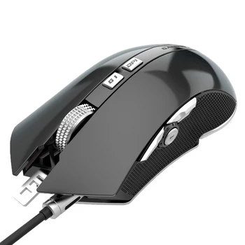 

LUOM G60 Wired Finger Right USB 1.1/2.0 Interface Braided Wire Programmable 9 Buttons Professional Optical Gaming Mouse