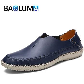 

Fashion Men Casual Shoes Quality Leather Men Loafers Italian Designer Formal Dresses Moccasins Shoes Breathable Men Driving Shoe