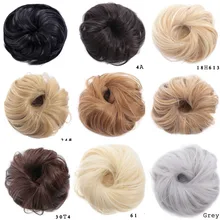 AOOSOO натуральные волосы шиньон 30 г синтетический бублик для волос пучок подушечка Популярная Высокая сторона пучок самые трендовые Updos для волос средней длины