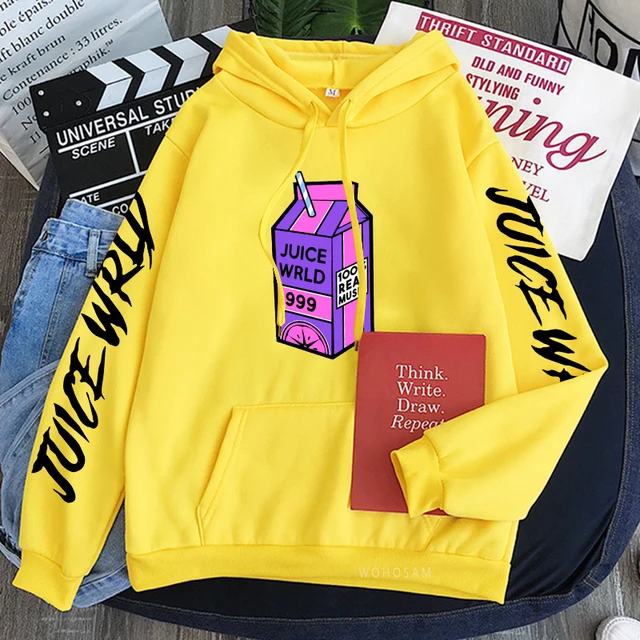juice wrld yellow sweatshirt
