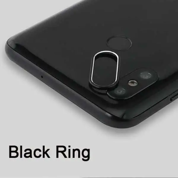 Закаленное стекло на Xiaomi Mi CC9 CC9E 9T Pro A3 A2 Стекло протектор телефона металлический бампер Защита для объектива камеры кольцо чехол - Цвет: Only Black Ring
