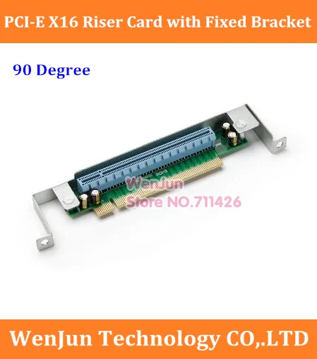 90 degree PCI-E x16 Riser Extension card with Fixed Bracket PCI express 16x video Converter adapter for 1U server | Компьютеры и офис
