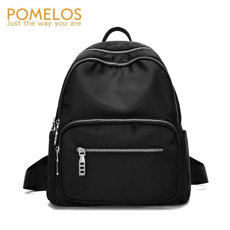 POMELOS 2020 Новый Модный маленький рюкзак Женский Однотонный черный Компактный