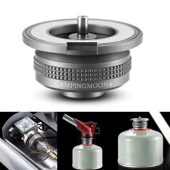 

Outdoor Hiking Camping Gas Stove Adaptor Split Type Furnace Converter Connector Aluminum Alloy Adapter