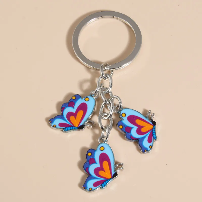 Porte-clés Fidget Rotatif En émail – Roue De Couleurs Tournante, Jouet Anti-stress Pour Adultes Et Enfants - 5