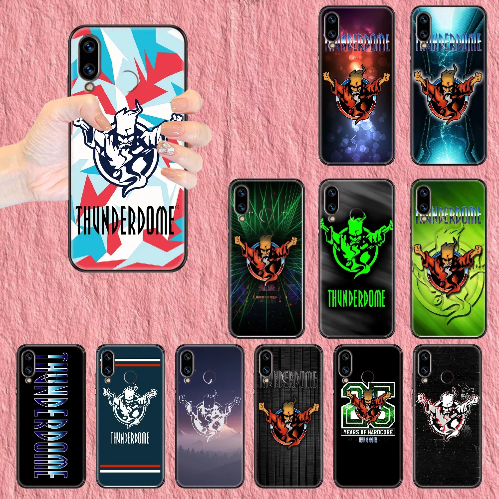 

Thunderdome Phone case For Huawei Honor 6 7 8 9 10 10i 20 A C X Lite Pro Play black soft back tpu shell 3D prime pretty coque