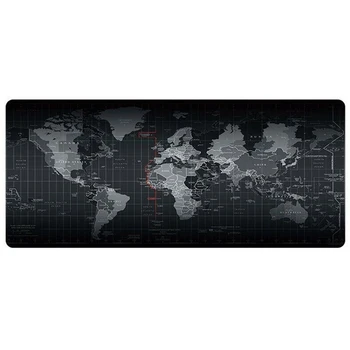 

High quality World Map Rubber Extended Gaming Mouse Pad Anti-slip Waterproof Desk Keyboard Mat-UU
