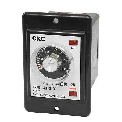 

AH2-Y AC 380V 8-Pin DPDT 0-3 Hours 3H Power on Delay Timer Time Relay