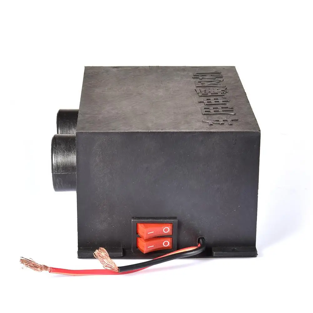 500W 12V 24V с двумя отверстиями автомобильный нагреватель PTC Керамика низкая Шум черный металл Мороз Удаления Подогрев машинное в солнечном нагревателе для лодки жилых автомобильных прицепах грузовик