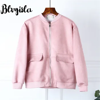 

Blvyisla 3XL Large Size Baseball Jacket 100kg Female Outwear Casual Jacket Coat Sportswear Tops