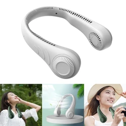 Ventilateur de cou Portable sans feuilles, bandeau de cou 360 degrés, 78 sorties d'air Surround, Rechargeable par USB 4000Mah 