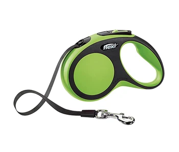 

FLEXI FLEXI COMFORT TAPE - Flexi-belt leash for animals roulette, 5 m in size S, green