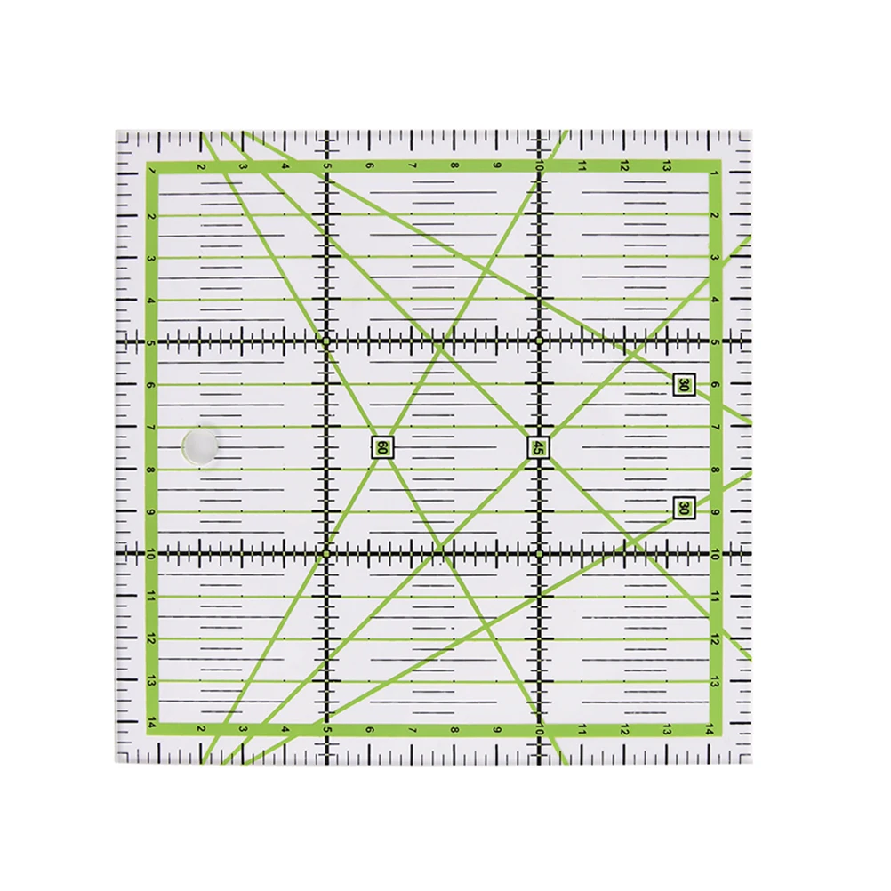 Règle De Quilting En Acrylique 20 Cm - Transparente, Avec Angles, Pour Couture Précise - 3