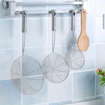 

Long Handle Stainless Steel Filter Colander Kitchen Fried Net Sieve Dumplings Spoon Foods Sifter Kitchen French Fries Colander
