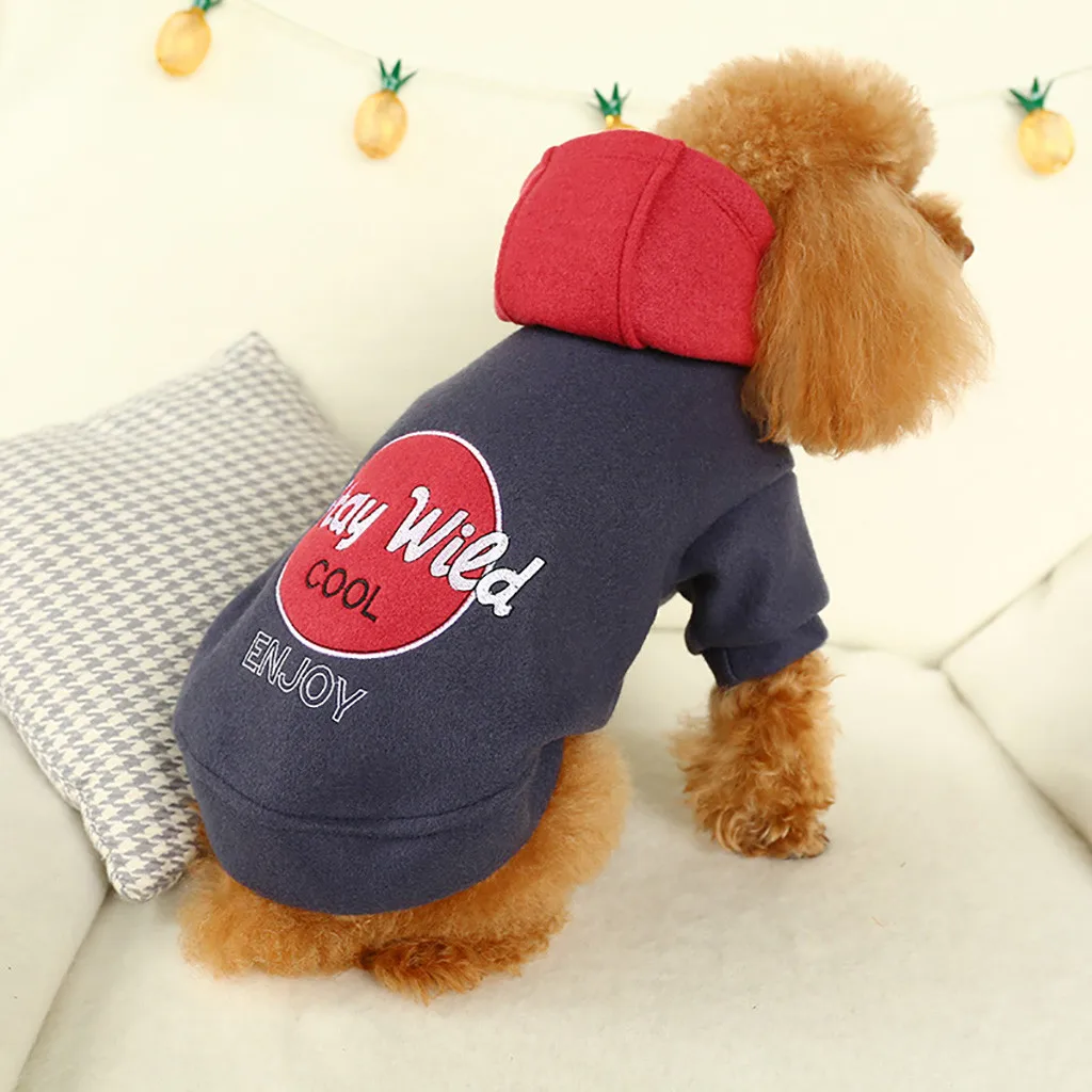 

dog sweatshirt Four-legged Coat Keep Pet Warm Autumn Winter Fashion Dog Clothing cotton hoodies for dogs supreme dog hoodies